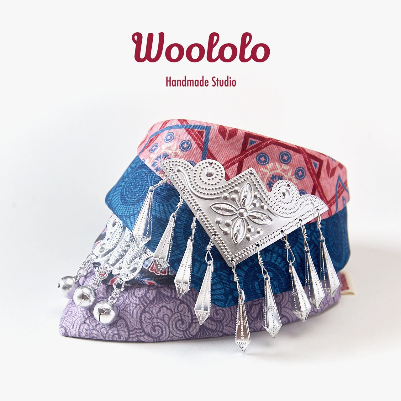 ♥Miao ethnic♥ Neo-Chinese Style triangular scarves, and collars for Cats & Dogs, Hand-made