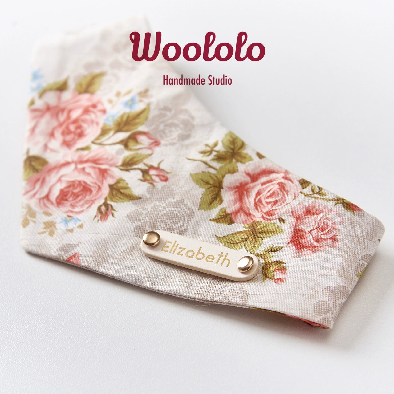 ♥Vintage Roses♥ Pure Cotton Bib & Triangular Scarf for Cats & Dogs, Hand-made