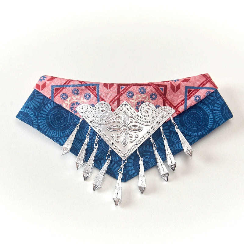 ♥Miao ethnic♥ Neo-Chinese Style triangular scarves, and collars for Cats & Dogs, Hand-made