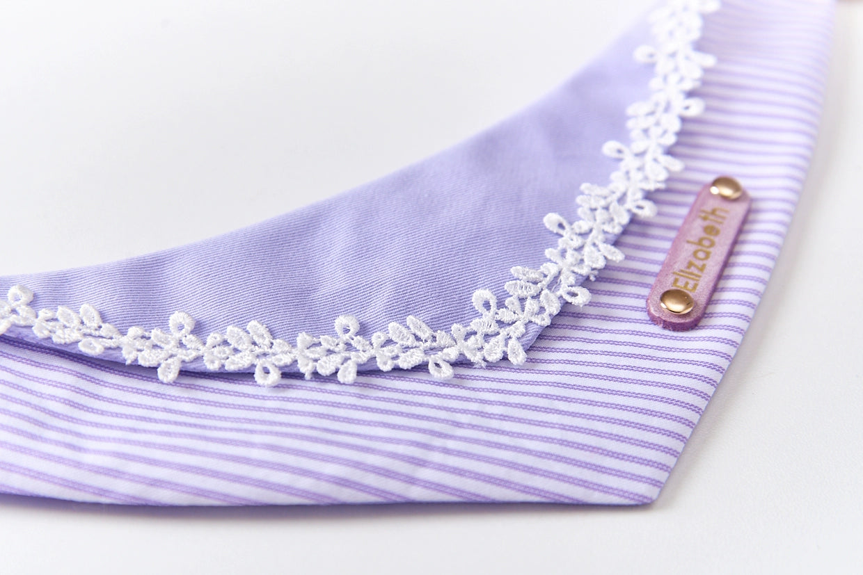 Provence Lavender: Romantic Purple like Taro Cream-Silky Cotton costume bandanas, triangular scarves, accessory and collar for cats & dogs,handmade/customizable name tag