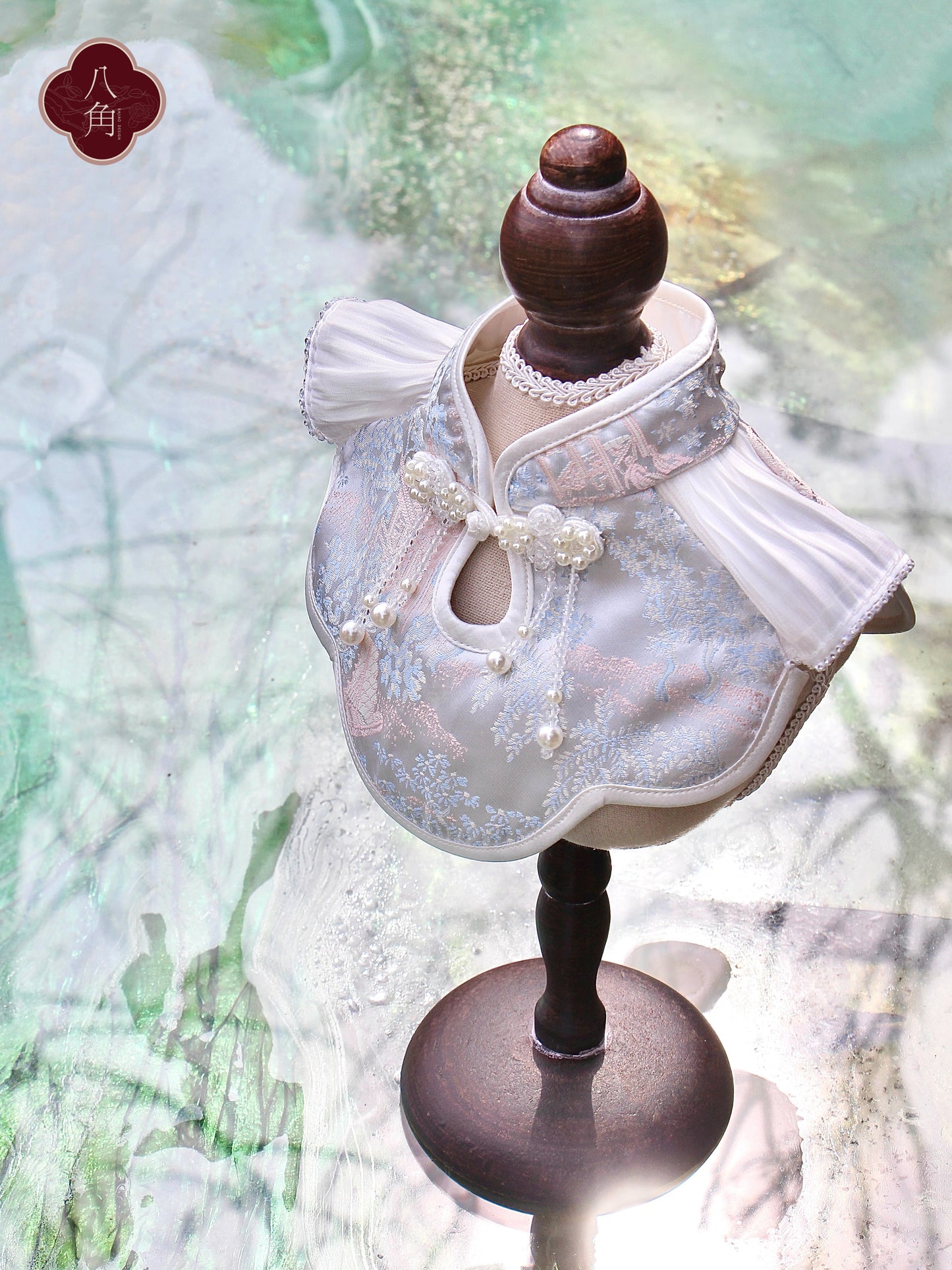 ♥Oh My Angel~♥ 'Rippling Cloud' Neo-Chinese Style Cat and Dog Shawls & Drool Bibs, Hand-made/Limited Edition