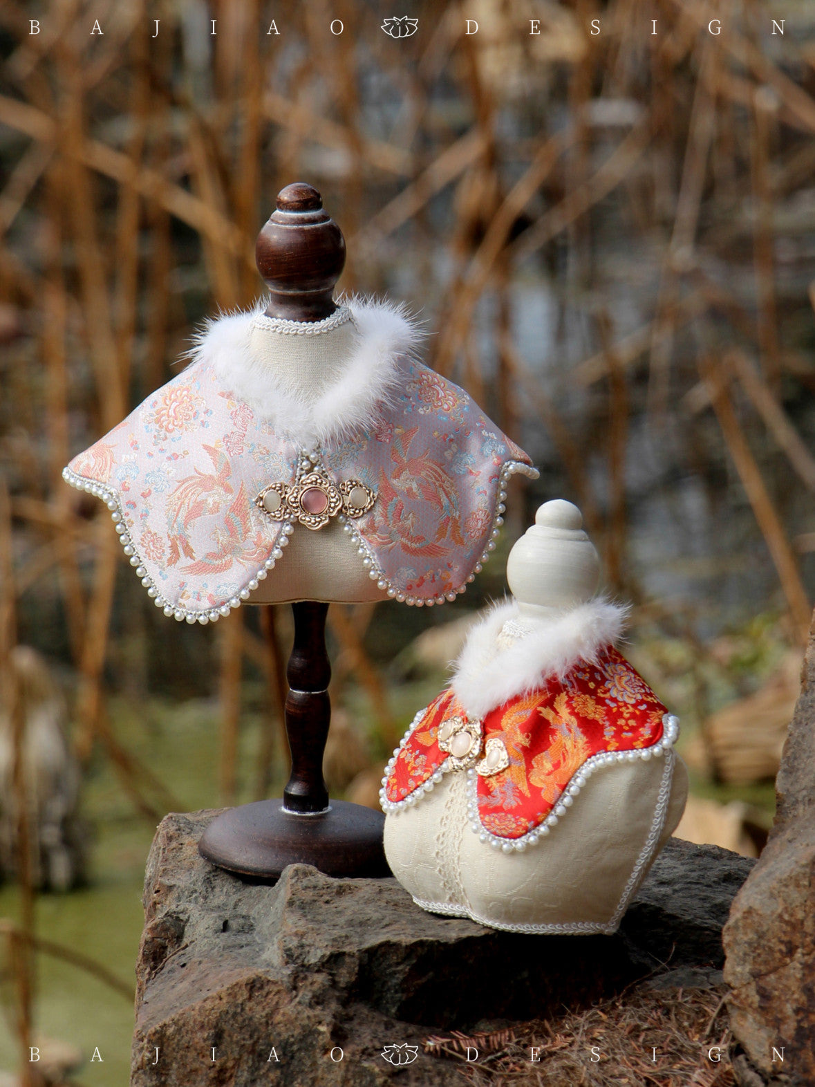 ♥Queen's Arrival~♥ Neo-Chinese Style Cat & Dog Cloud Collar Bib, Hand-made/Limited Edition