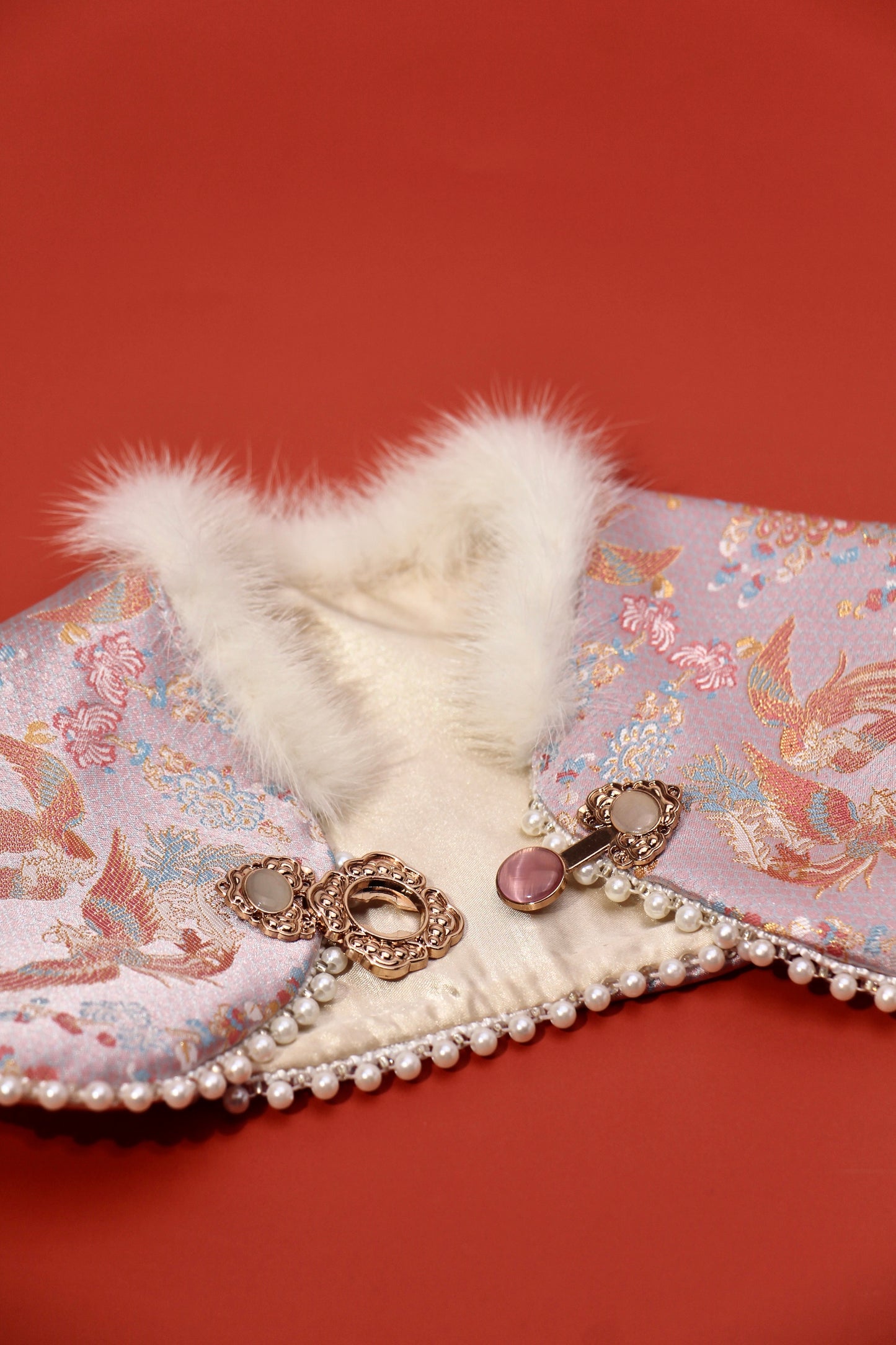 ♥Queen's Arrival~♥ Neo-Chinese Style Cat & Dog Cloud Collar Bib, Hand-made/Limited Edition