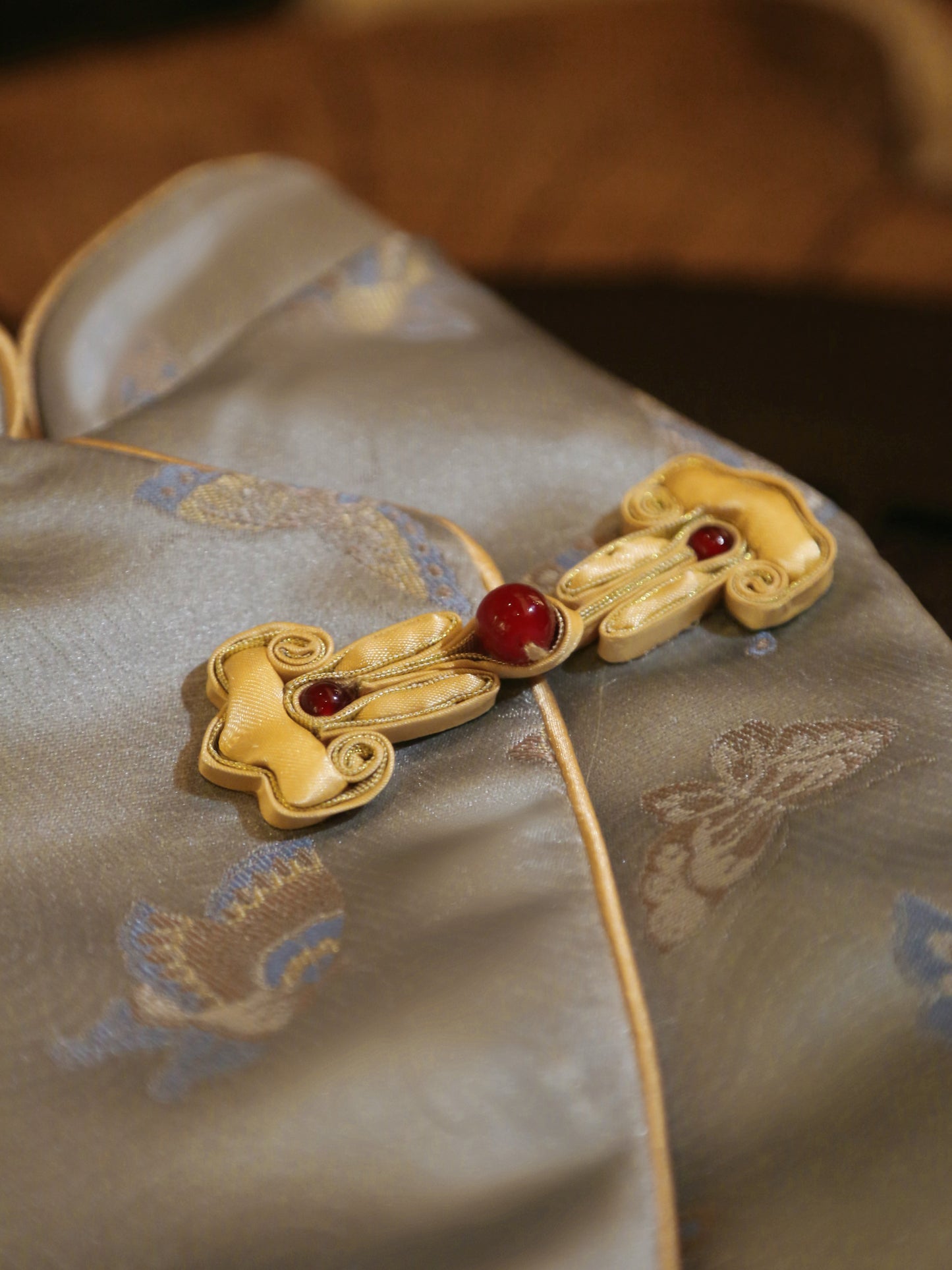 ♥Perfect Match~♥ 'Butterfly Perched on Bamboo' Neo-Chinese Style high-quality vest, unisex for cats and dogs,Hand-made/Matching Set