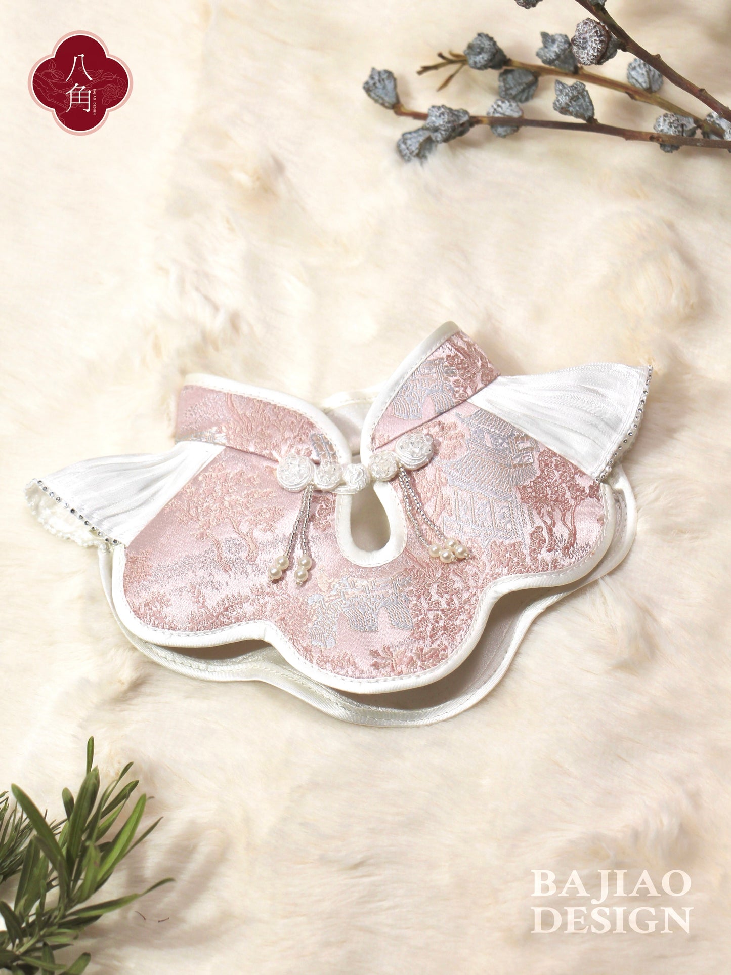 ♥Oh My Angel~♥ 'Rippling Cloud' Neo-Chinese Style Cat and Dog Shawls & Drool Bibs, Hand-made/Limited Edition