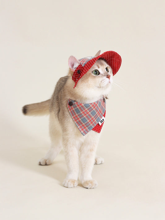 ♥High School Honey♥ Outdoor Hat & Drool Bib with Adorable & Sweet Look