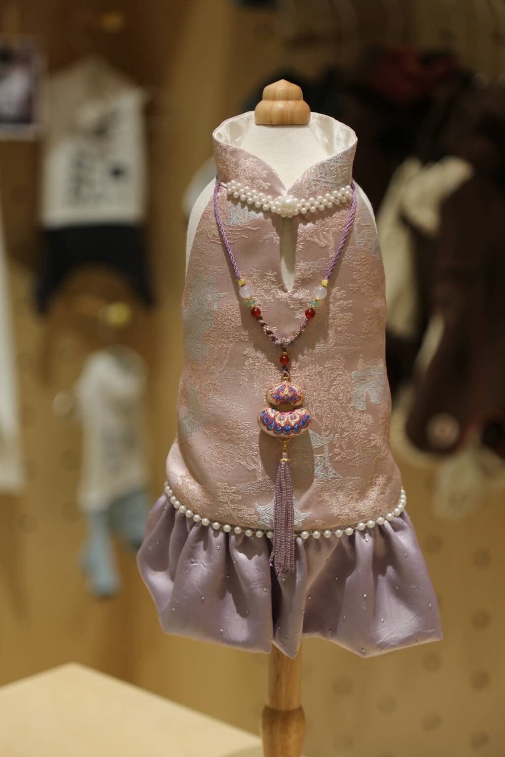 Go for a Picnic: Neo-Chinese Style clothes for dogs and cats, hand-made/party/outing outfit