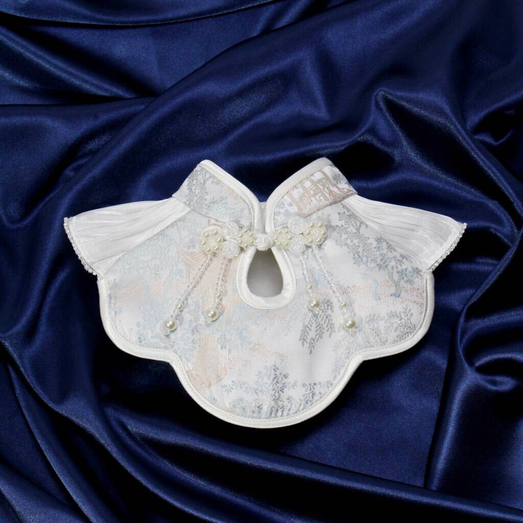 Angel's Rippling Cloud: Neo-Chinese Style costume bandanas, triangular scarves, accessory and collar for dogs & cats, Hand-made/Limited Edition