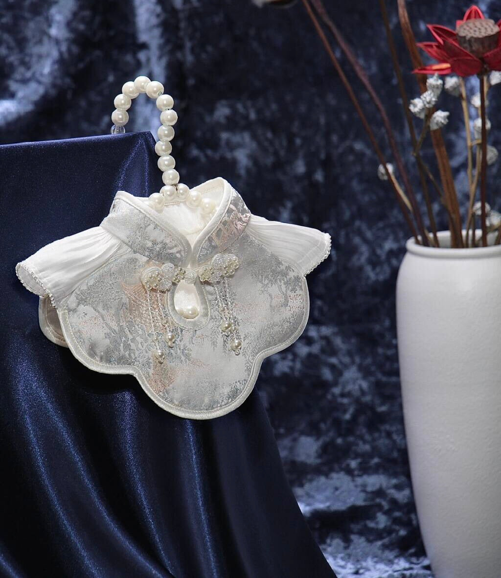 Angel's Rippling Cloud: Neo-Chinese Style costume bandanas, triangular scarves, accessory and collar for dogs & cats, Hand-made/Limited Edition