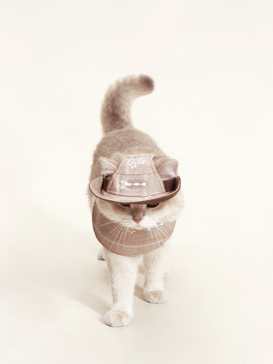 ♥Cowboy is Coming♥ Outdoor Hat & Drool Bib with Cowboy Look