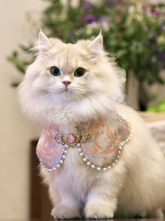 ♥Queen's Arrival~♥ Neo-Chinese Style Cat & Dog Cloud Collar Bib, Hand-made/Limited Edition